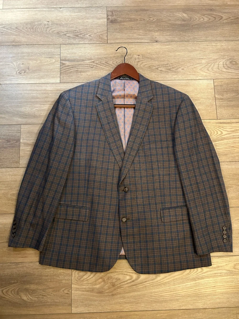 Vintage Jean-Paul Germain Men’s Silk Wool Plaid Sport Coat 46S